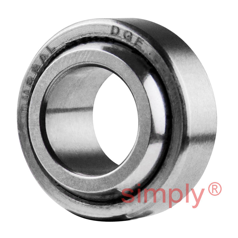 Durbal DGE12FW Maintenance Free Steel / PTFE Lined Spherical Plain Bearing 12x26x15mm