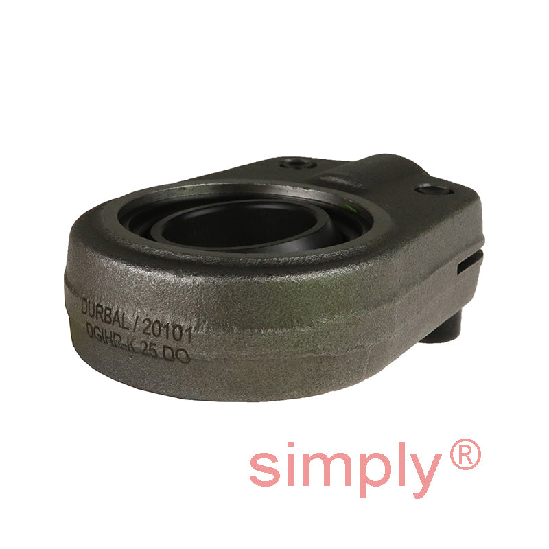 Durbal DGIHR-K25DO Maintenance Required Right Hand Hydraulic Rod End with Slot and Clamping Arrangement M16x1.5 Thread