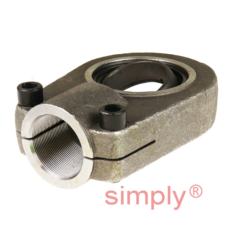 Durbal DGIHR-K80DO Maintenance Required Right Hand Hydraulic Rod End with Slot and Clamping Arrangement M80x2 Thread