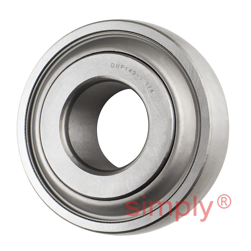 Budget DNF140-1-1/4 Spherical Outer Round 1-1/4 inch Bore Bearing 80mm Outside Diameter