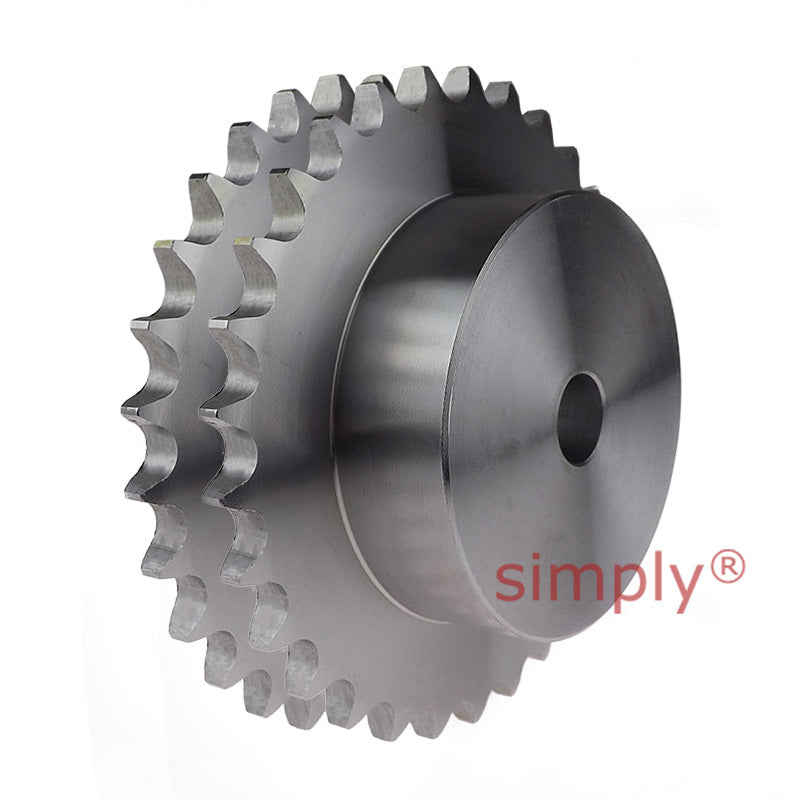 24 Tooth 32B Duplex Pilot Bore Sprocket for 2 inch Pitch Chain
