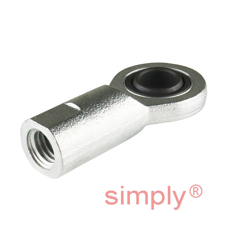 Durbal EFN20-20-502 Maintenance Required Left Hand Metric Steel Female Rod End M20x1.5 Thread