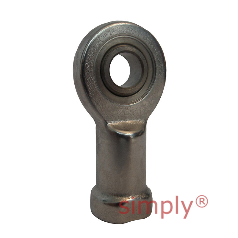 Fluro EI08DNIRO Right Hand Stainless Steel / PTFE Lined Maintenance Free Female Plain Rod End M8 Thread