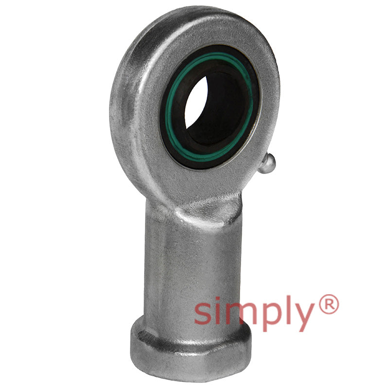 Fluro EIL202RS Left Hand Zinc Plated Steel Female Plain Rod End M20x1.5 Thread