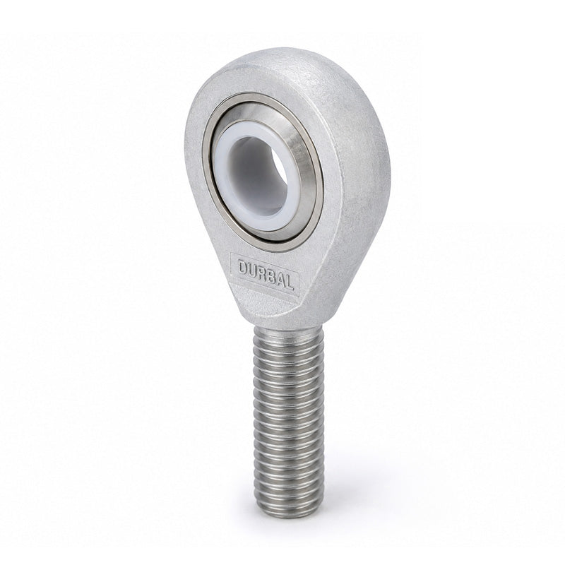 Durbal EMA06-60-502 Maintenance Free Left Hand Metric Aluminium / PTFE Lined Male Rod End M6 Thread