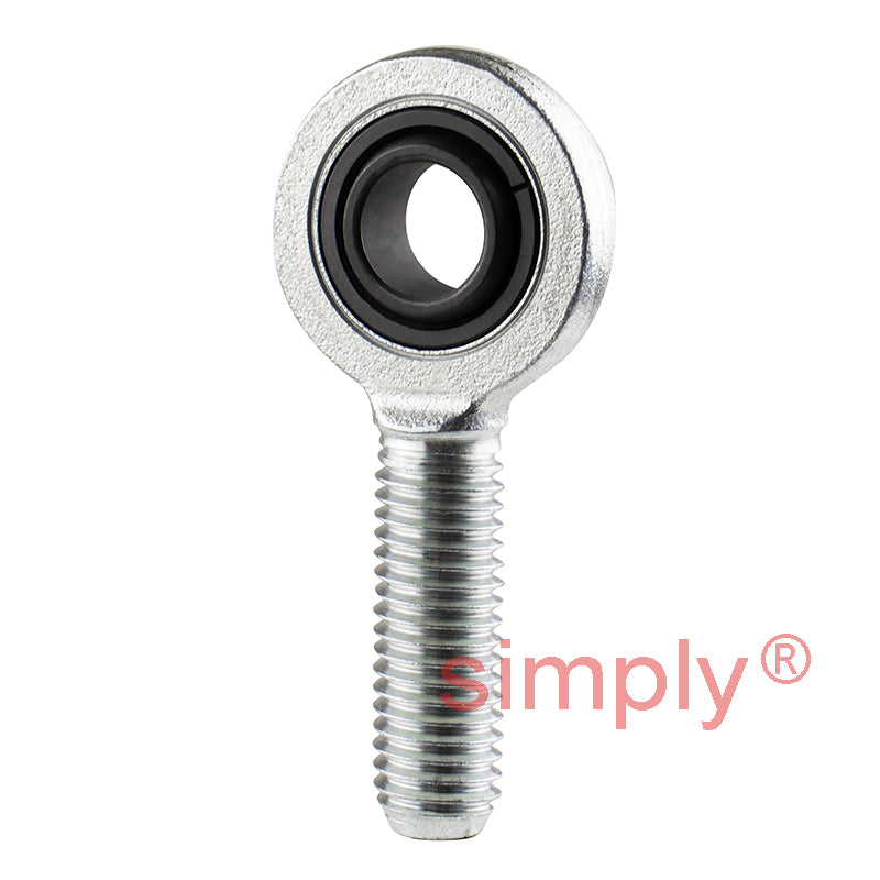 Durbal EMN06-20-501 Maintenance Required Right Hand Metric Steel Male Rod End M6 Thread