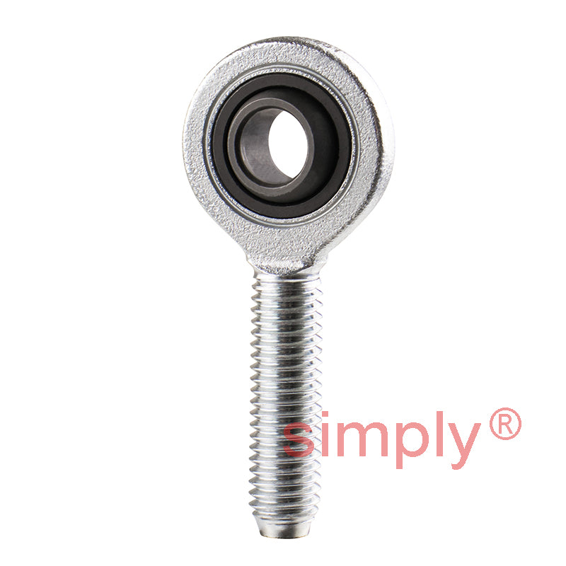 Durbal EMN08-20-501 Maintenance Required Right Hand Metric Steel Male Rod End M8 Thread
