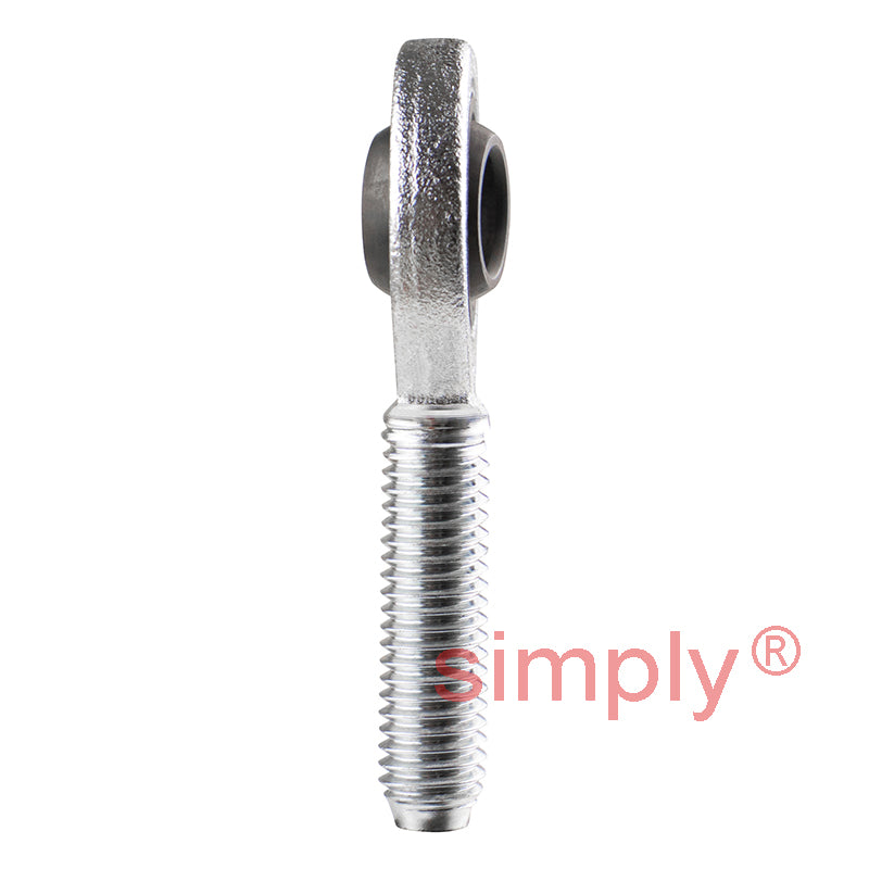 Durbal EMN08-20-501 Maintenance Required Right Hand Metric Steel Male Rod End M8 Thread