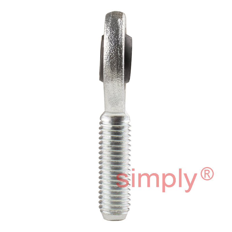 Durbal EMN10-20-502 Maintenance Required Left Hand Metric Steel Male Rod End M10 Thread