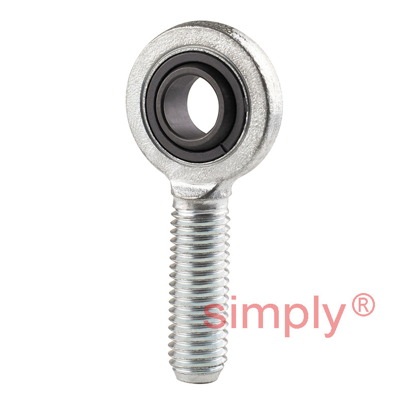 Durbal EMN12-20-501 Maintenance Required Right Hand Metric Steel Male Rod End M12 Thread