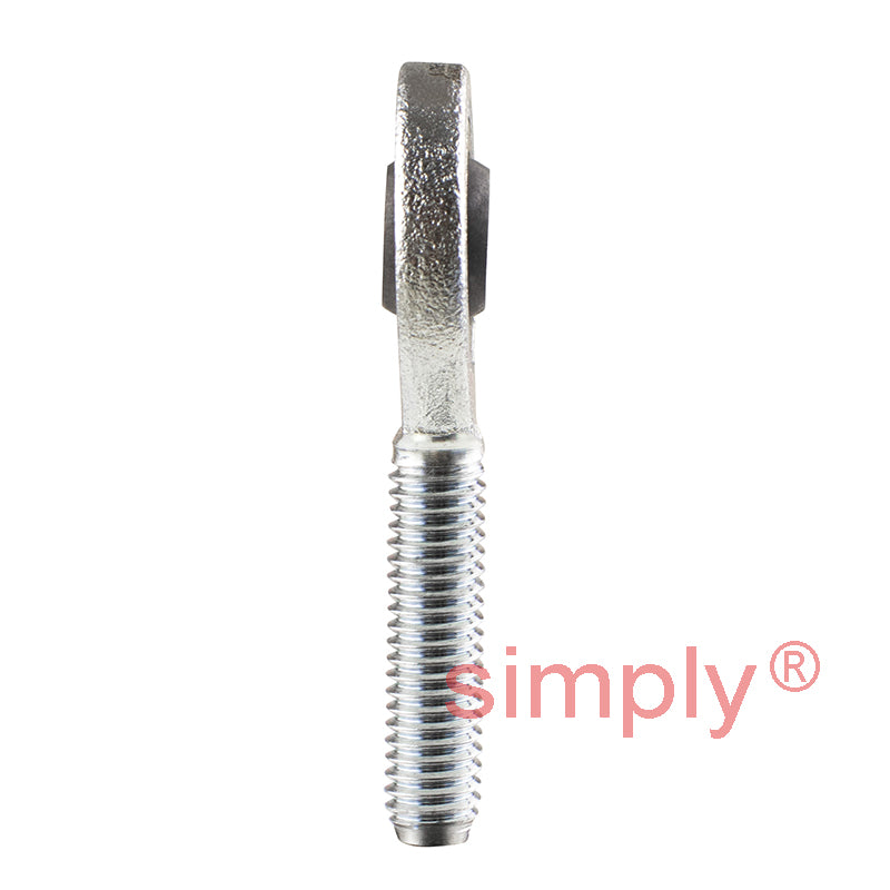 Durbal EMN12-20-502 Maintenance Required Left Hand Metric Steel Male Rod End M12 Thread