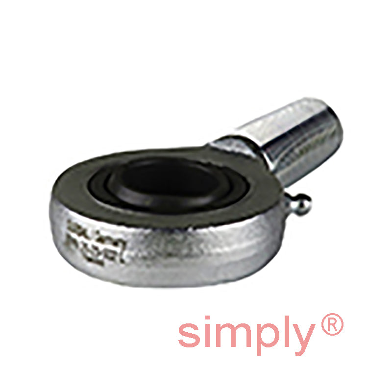 Durbal EMN25-20-502 Maintenance Required Left Hand Metric Steel Male Rod End M24x2 Thread