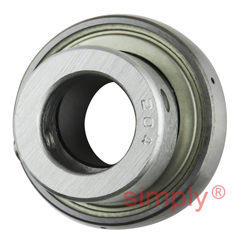 SNR ES204G2 Metric Flatback Spherical Outer Bearing Insert 20mm Bore 47mm Outside Diameter with Eccentric Collar