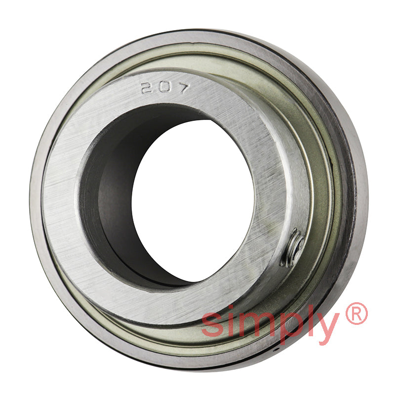 SNR ES207G2 Metric Flatback Spherical Outer Bearing Insert 35mm Bore 72mm Outside Diameter with Eccentric Collar