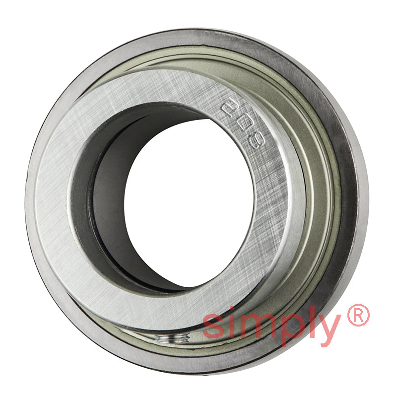 SNR ES208G2 Metric Flatback Spherical Outer Bearing Insert 40mm Bore 80mm Outside Diameter with Eccentric Collar