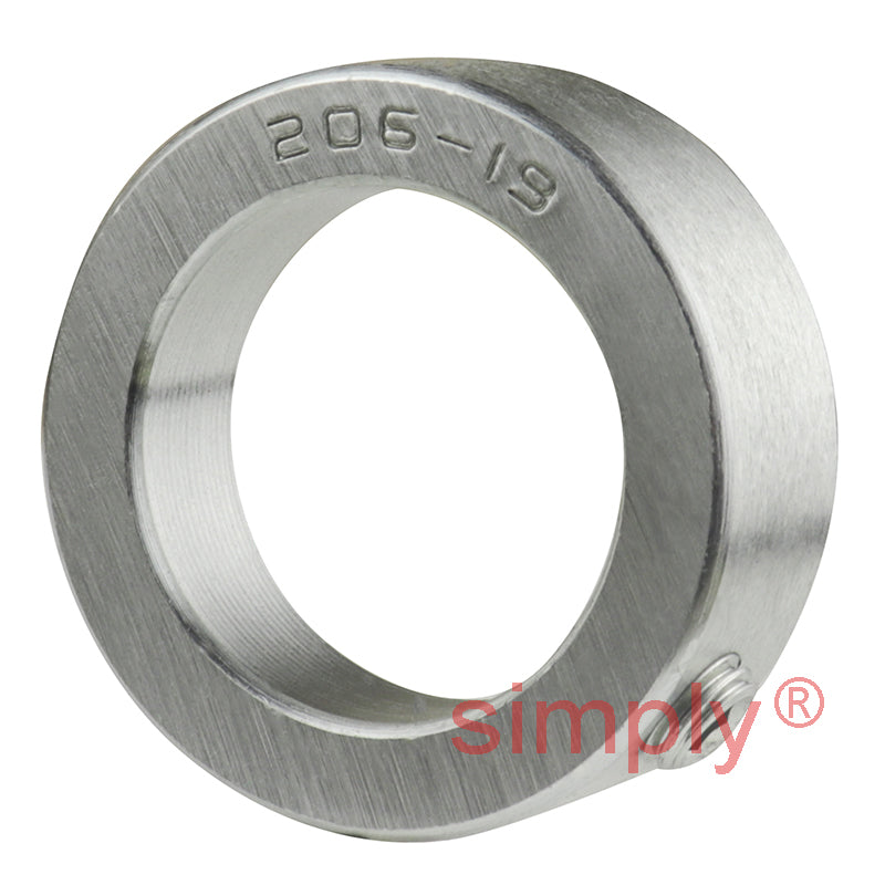 SNR ESF206-19 Imperial Four Bolt Square Cast Iron Flange Housing with Eccentric Collar 1-3/16 inch Bore