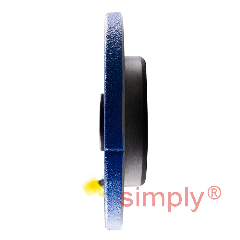 SNR ESFCE205 Metric Four Bolt Cast Iron Round Flanged Housing with 25mm Eccentric Collar Insert