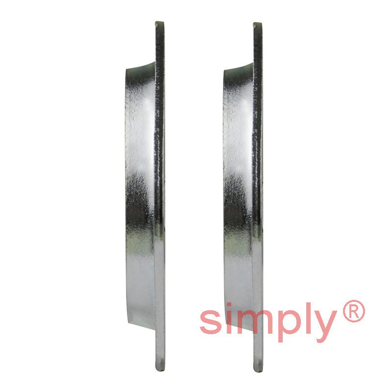 SNR ESPFL204 Metric Two Bolt Oval Pressed Steel Bearing Housing with 20mm Eccentric Collar Insert