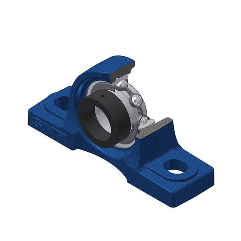 SNR ESP203N Metric Cast Iron Two Bolt Pillow / Plummer Block Housing with 17mm Eccentric Collar Insert - Allow 2-3 Days