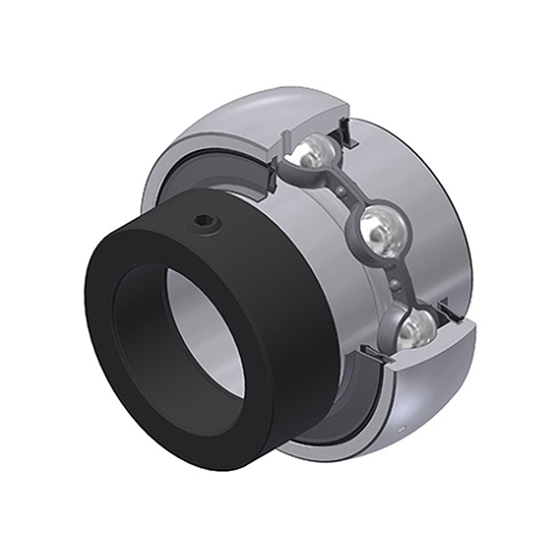 SNR EX202G2L4 Metric Full Width Spherical Outer Bearing Insert 15mm Bore 47mm Outside Diameter with Eccentric Collar and Multi Lip Seals - Allow 2-3 Days