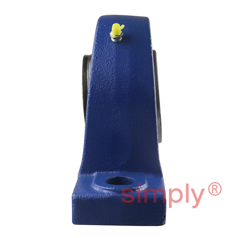 SNR EXP216 Metric Cast Iron Two Bolt Pillow / Plummer Block Housing with 80mm Eccentric Collar Insert