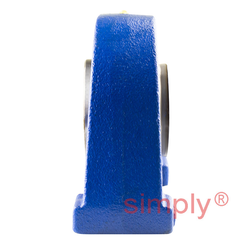 SNR EXPAE208L3 Threaded Base Small Footprint Metric Pillow / Plummer Block Housing with Eccentric Collar Insert 40mm Bore and Triple Lip Seal