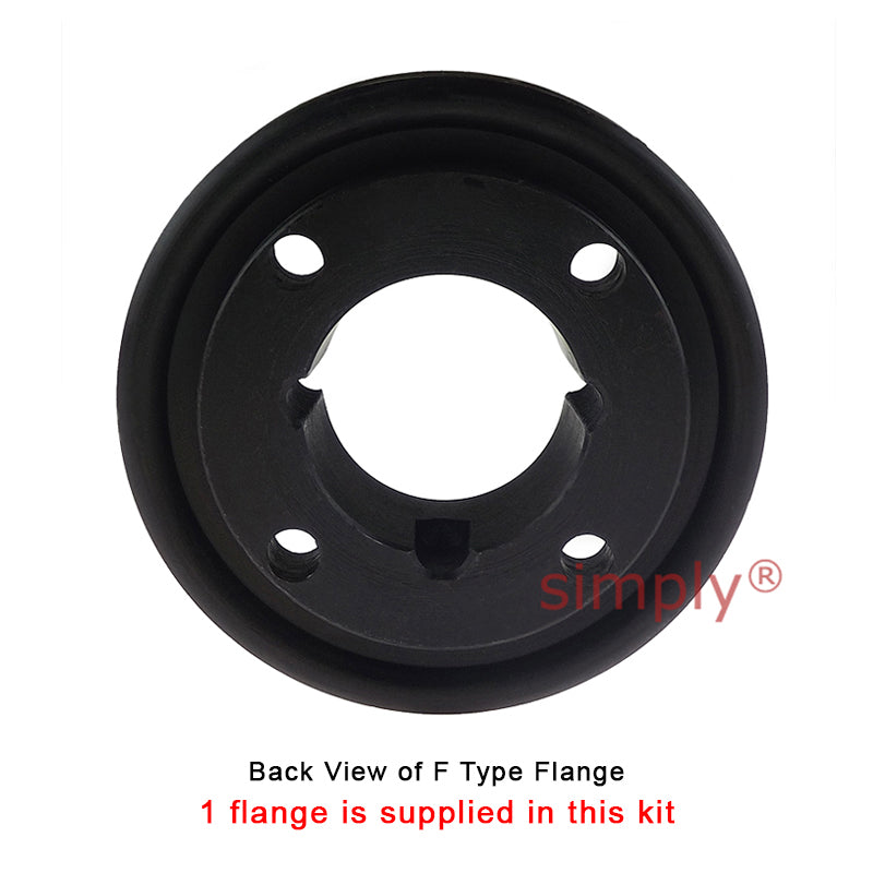 Major Branded F50H/F50F Inner/Outer Facing Taper Bores Type Tyre Drive Coupling Assembly with Natural Rubber Tyre