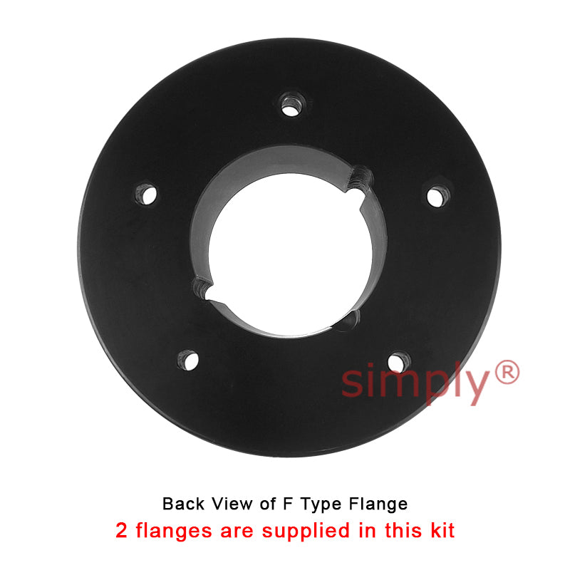 Major Branded F60F/F60F Inner Facing Taper Bores Type Tyre Drive Coupling Assembly with Fire Resistant Antistatic (F.R.A.S) Tyre