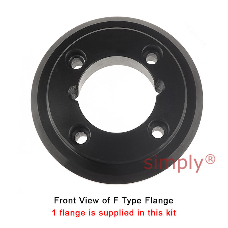 Major Branded F50H/F50F Inner/Outer Facing Taper Bores Type Tyre Drive Coupling Assembly with Fire Resistant Antistatic (F.R.A.S) Tyre