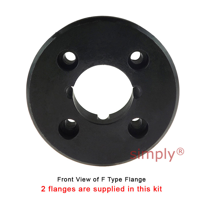 Major Branded F40F/F40F Inner Facing Taper Bores Type Tyre Drive Coupling Assembly with Fire Resistant Antistatic (F.R.A.S) Tyre