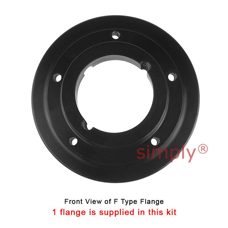 Major Branded F60H/F60F Inner/Outer Facing Taper Bores Type Tyre Drive Coupling Assembly with Fire Resistant Antistatic (F.R.A.S) Tyre