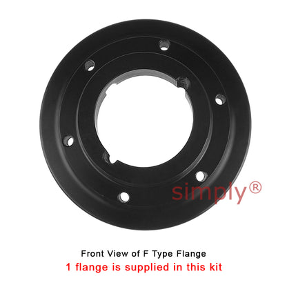 Major Branded F80F/F80B Inner Facing Taper Bore/Pilot Bored Type Tyre Drive Coupling Assembly with Natural Rubber Tyre