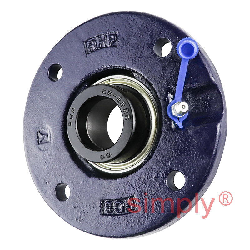 RHP FC25EC-RHP Four Bolt Round Cast Iron Flanged Bearing Unit and 25mm Insert
