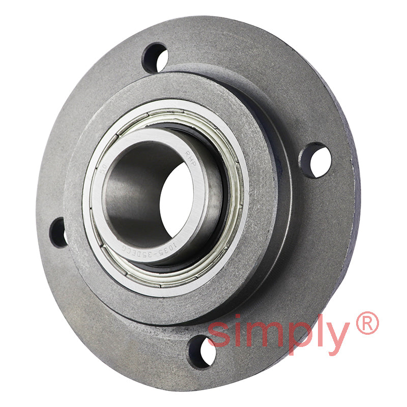 RHP FC35DEC-RHP Four Bolt Round Cast Iron Flanged Bearing Unit and 35mm Insert
