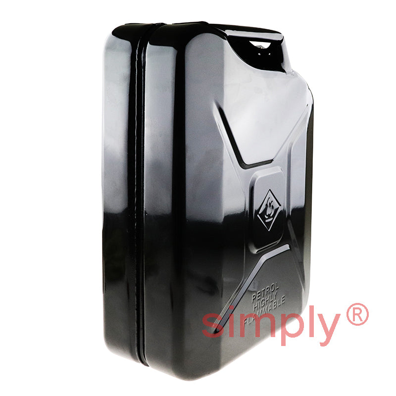 FCB20 Rugged Heavy Duty Metal Fuel Can 20L Black for Petrol Diesel Oil Kerosene Paraffin Gasoline etc