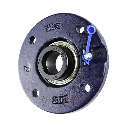 RHP FC1DEC-RHP Four Bolt Round Cast Iron Flanged Bearing Unit and 1 inch Insert
