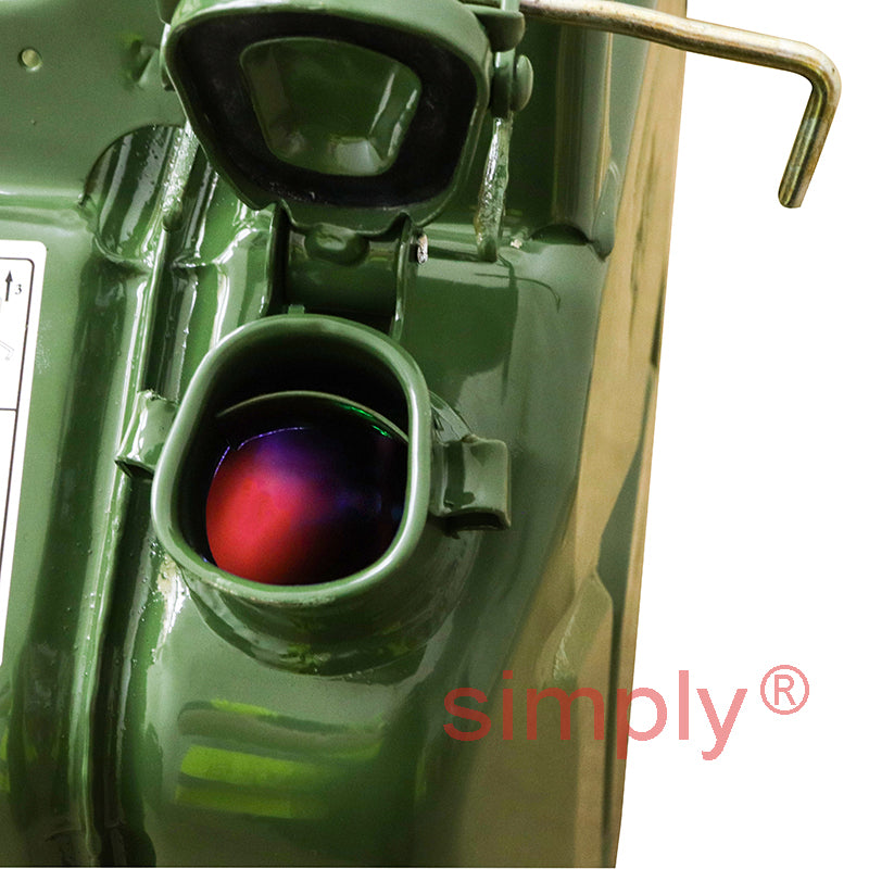 FCG20 Rugged Heavy Duty Metal Fuel Can 20L Green for Petrol Diesel Oil Kerosene Paraffin Gasoline etc