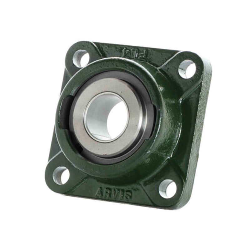 Major Brand FL4-35M-DU Metric Cast Iron Four Bolt Square Flanged Housing with 35mm Bore Steel Insert - Allow 3-4 Weeks