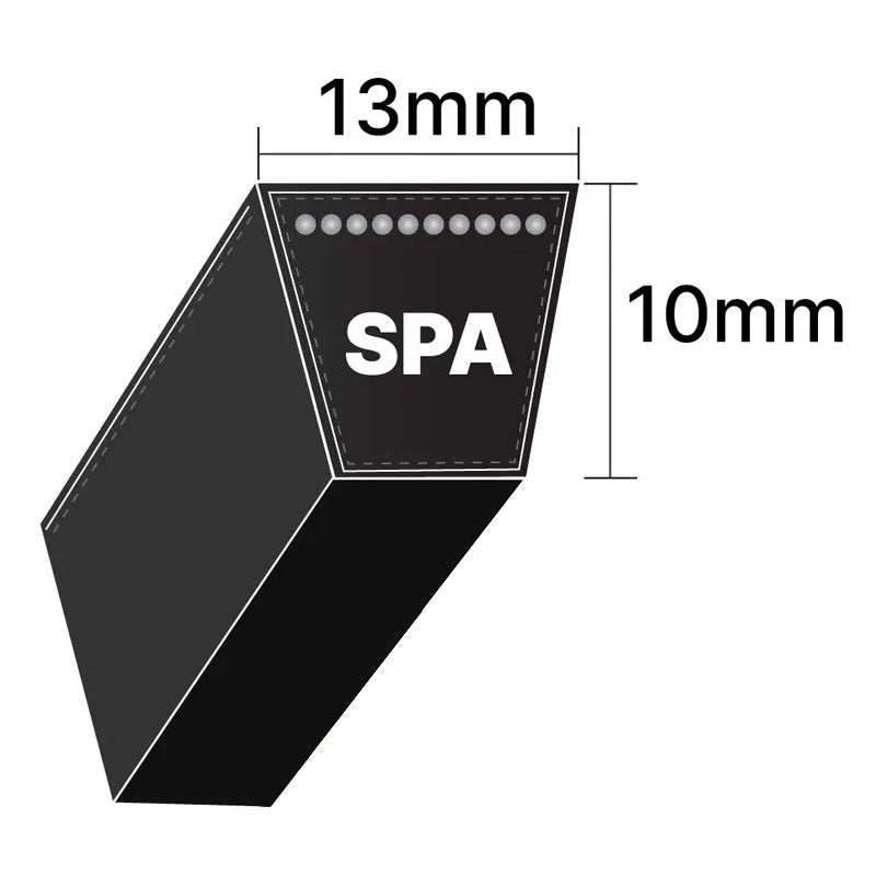 FSPA950 SPA Section Anti Static Fire Resistant Wrapped V-Belt 13x10mm