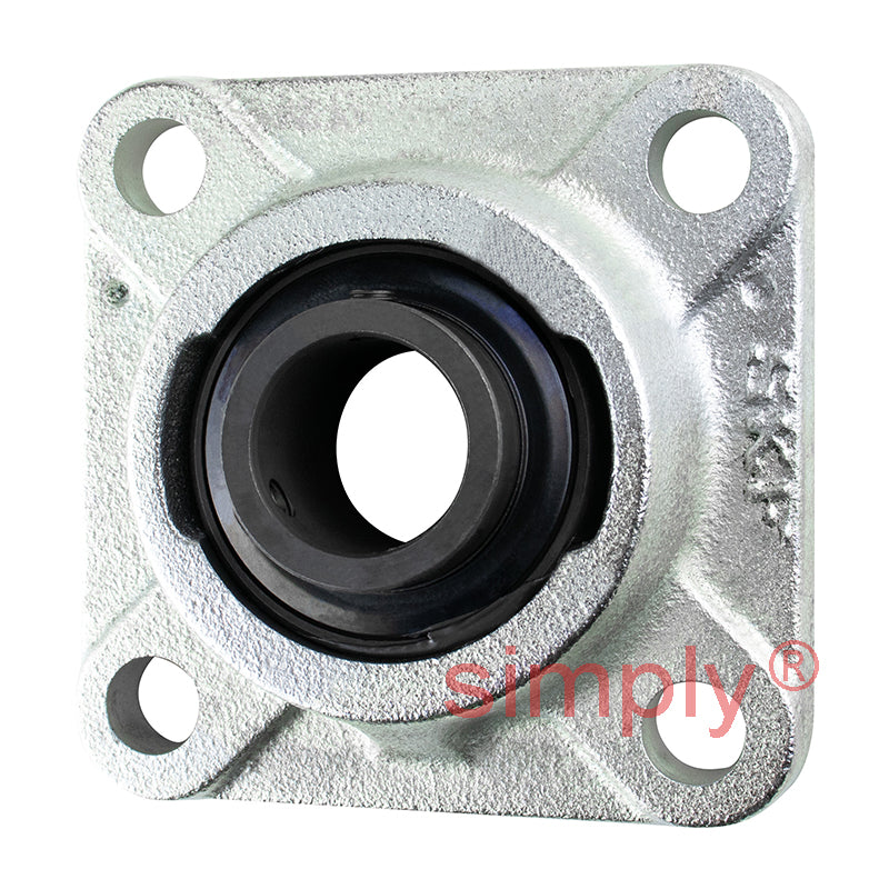 SKF FY25TFVA201 Y Bearing Four Bolt Square High Temperature Flange Unit Housing with Steel Cage Insert for Metric Shaft 25mm