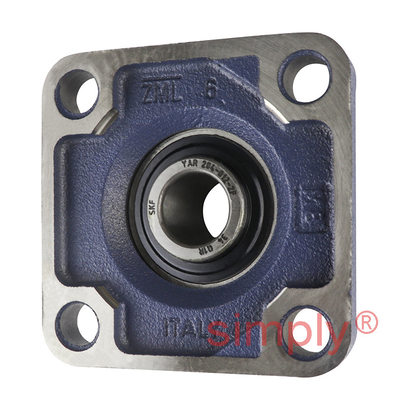 SKF FY3/4TF/VA228 Y Bearing Four Bolt Square High Temperature Flange Unit Housing with Graphite Cage Insert for Imperial Shaft 3/4inch