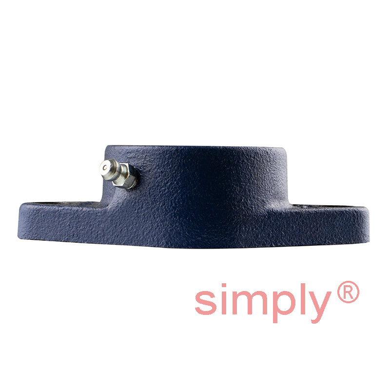 FYTB504M Y-Bearing Flanged Two Bolt Cast Iron Oval Housing Unit 50.8x112x60.5mm