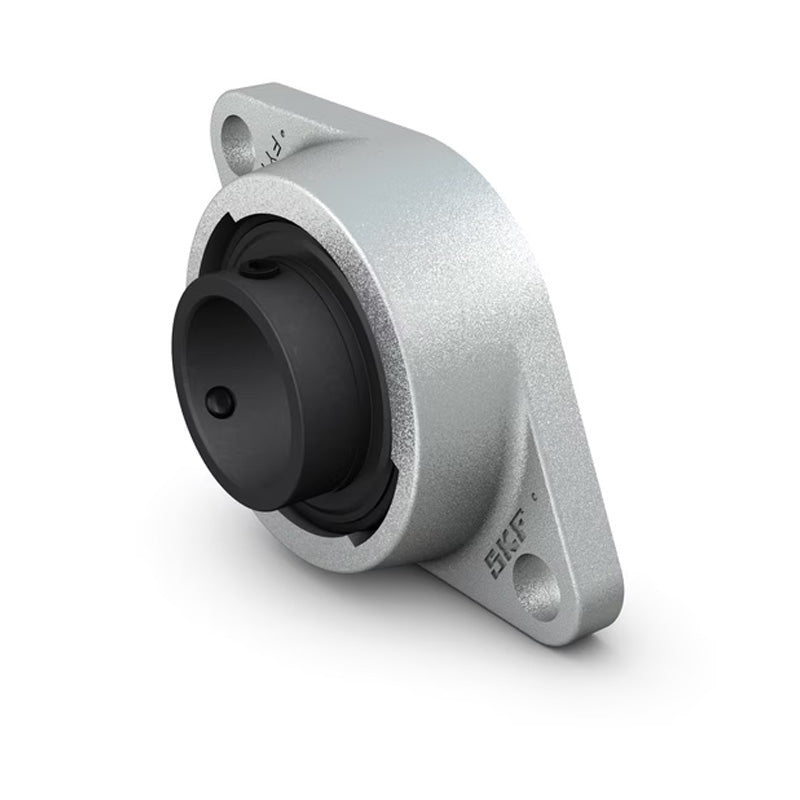 SKF FYT40TFVA201 Y Bearing Two Bolt Oval High Temperature Flange Unit Housing with Steel Cage Insert for Metric Shaft 40mm