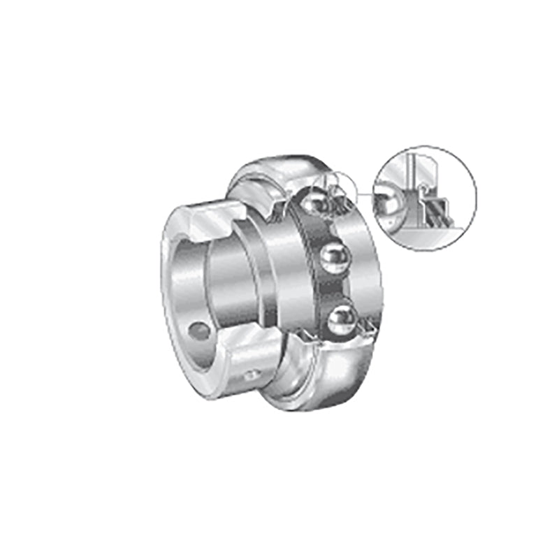 INA GE65214XLKTTB Metric Spherical Outer Bearing Insert with T Seals and Eccentric Collar 65x125x66mm