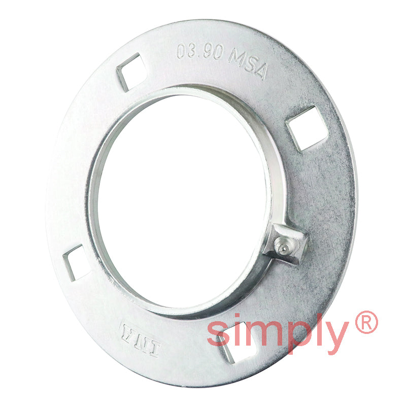 INA GRA50XL Four Bolt Sheet Steel Round Housing with Eccentric Collar Insert 50mm Bore