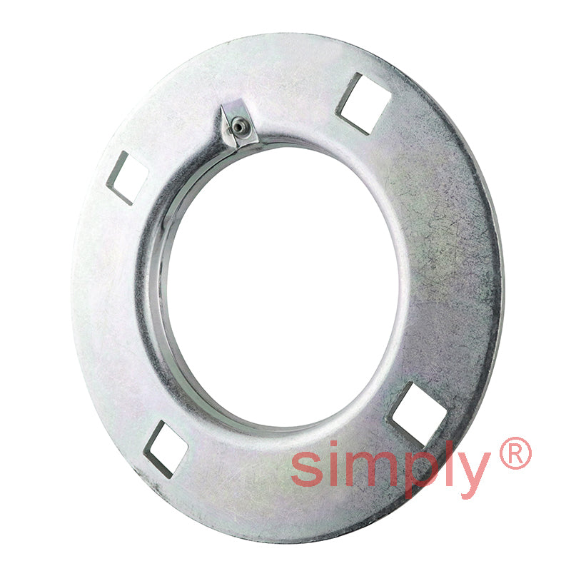 INA GRA50XL Four Bolt Sheet Steel Round Housing with Eccentric Collar Insert 50mm Bore