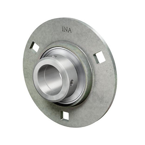 INA GRA20XL Three Bolt Sheet Steel Round Housing with Eccentric Collar Insert 20mm Bore