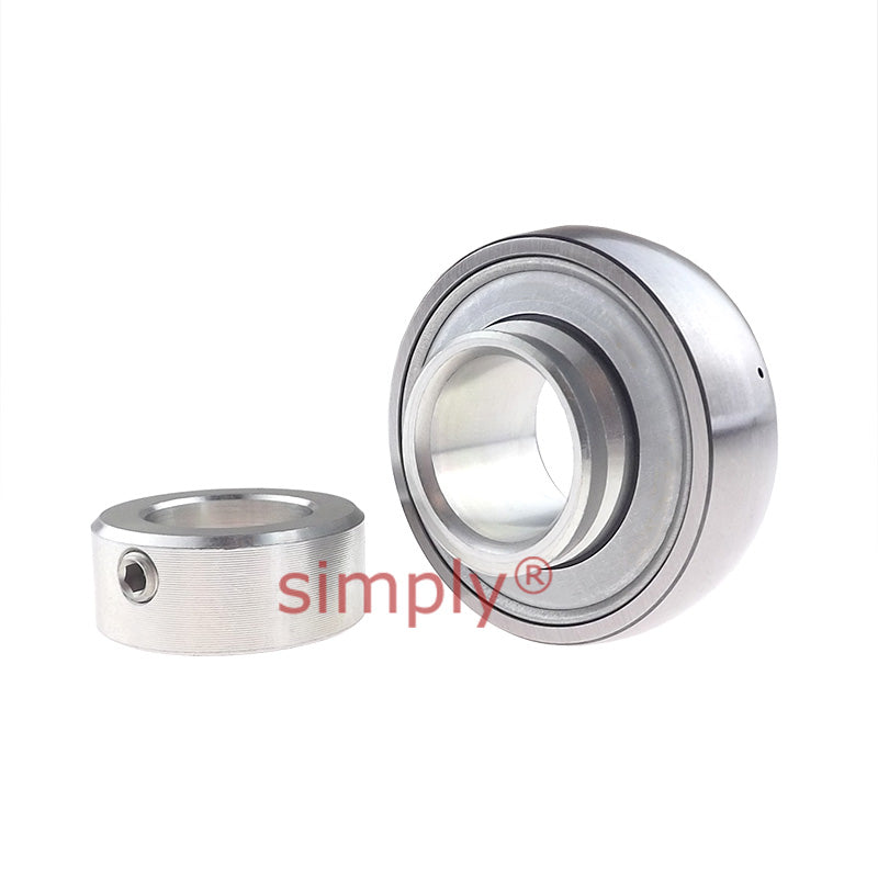 Major Branded GRAE25XLNPPB Metric Spherical Outer Bearing Insert with P Seals and Eccentric Collar 25x52x31mm