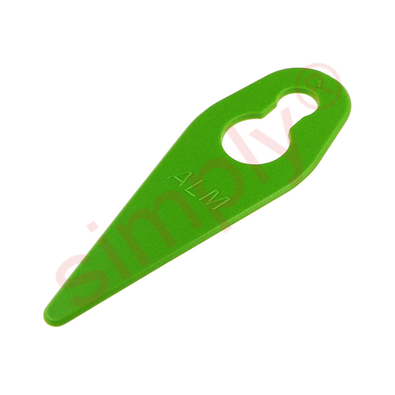 GT096 Grass Strimmer Plastic Blades Pack of 10 By ALM - Fits Gtech