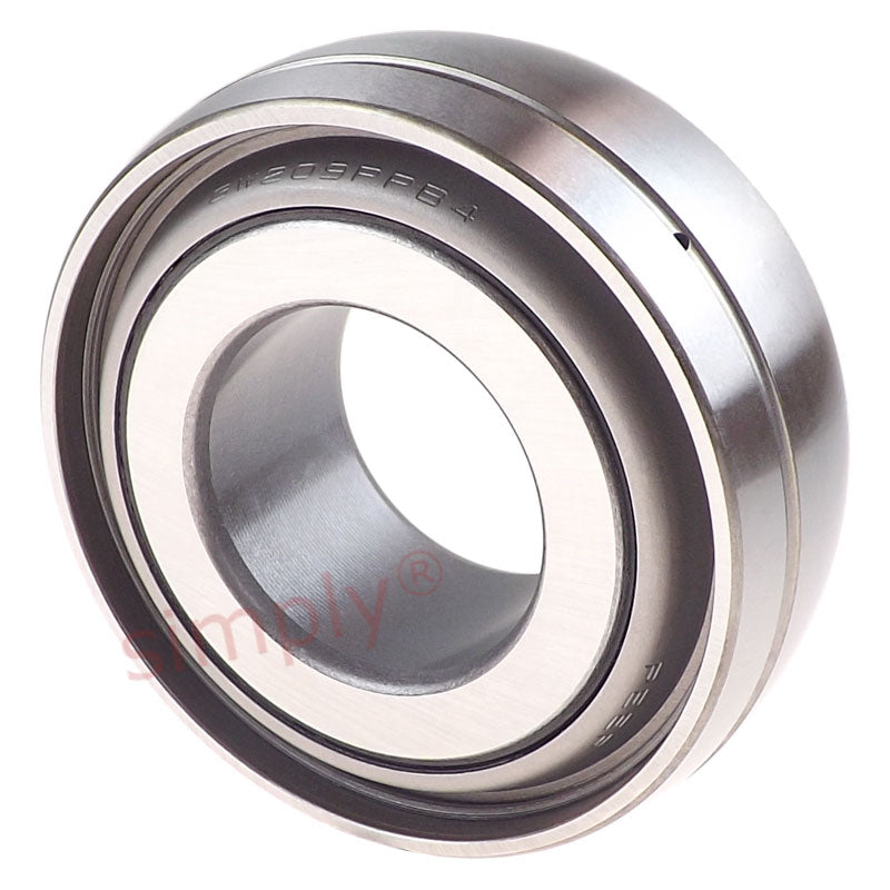 Major Branded GW209PPB4 Gang Disc Harrow Spherical Outer Round Bore Standard Relubricatable Bearing 1.535x3.3465x1.1875 inch